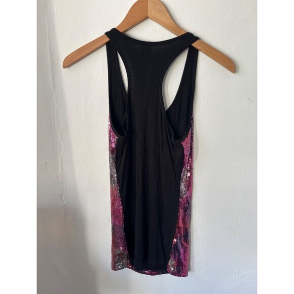 Vintage Y2K Guess by Marciano Pink Sequins Tank Top size XS - Picture 2 of 3